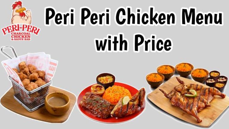Peri Peri Chicken Menu with Price List
