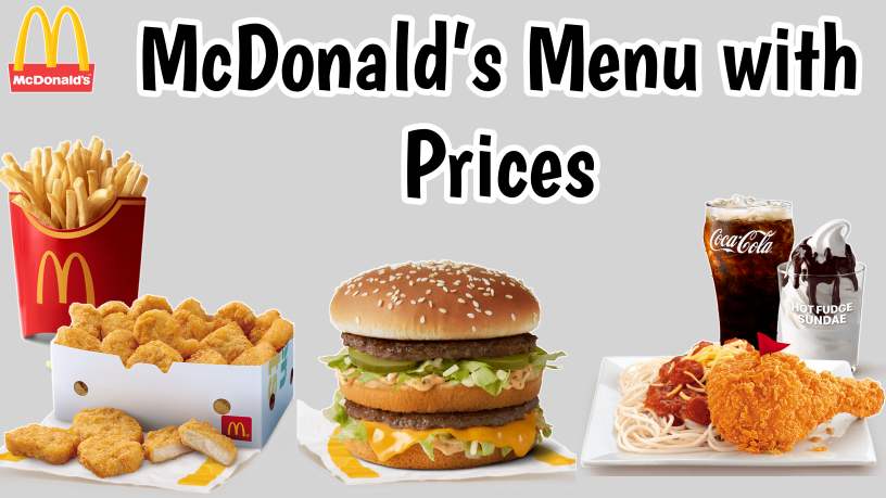 McDo (McDonald’s) Menu Price 2023 Philippines