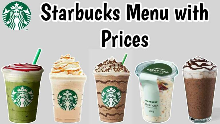 Starbucks Menu with Price 2023 Philippines