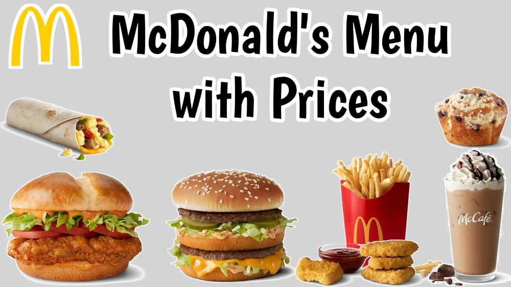 McDonald's Menu with Prices 2023 USA [UPDATED]