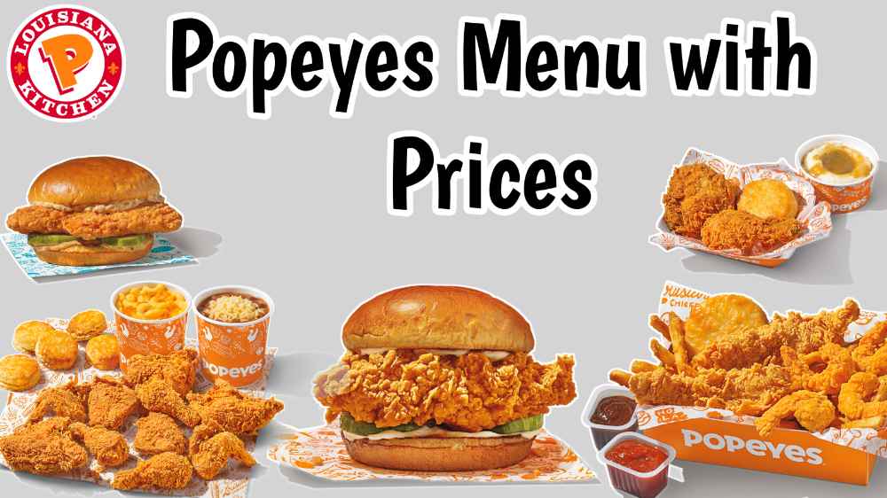 Popeyes Menu Prices 2024 USA [UPDATED]