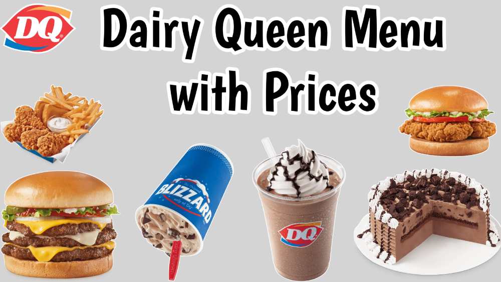 Dairy Queen Menu With Prices 2023 USA