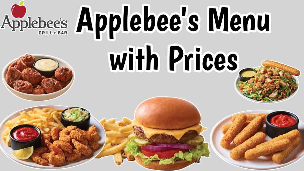 Applebee's Menu Prices 2023 USA
