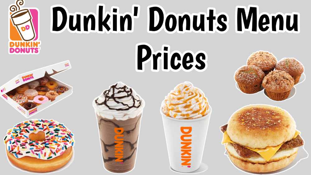 Dunkin' Donuts Menu with Prices 2023 USA [UPDATED]