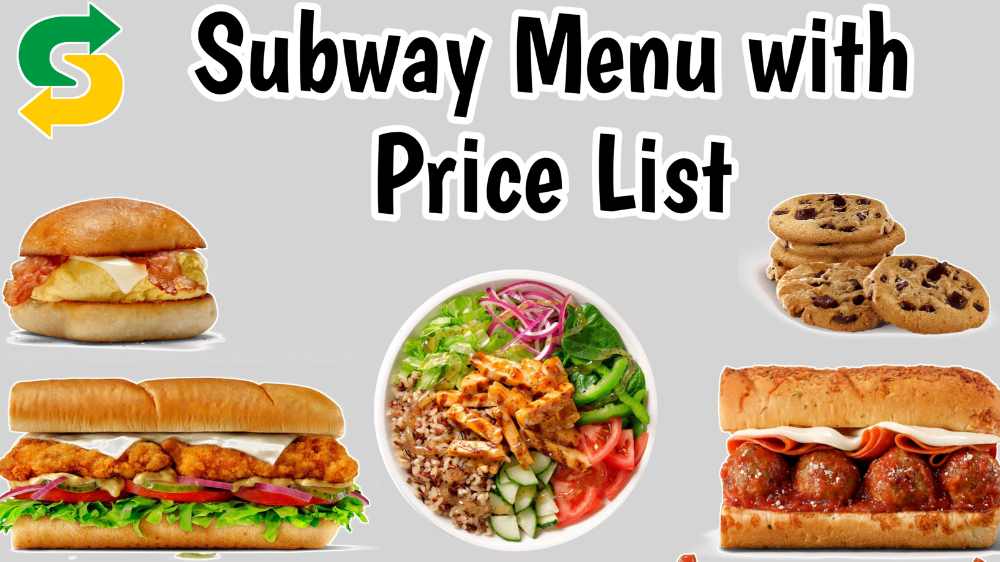 Subway Menu with Prices 2024 Canada [UPDATED]