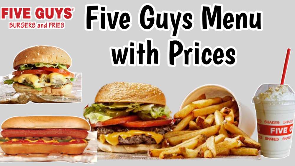 Five Guys Menu with Prices 2025 USA [UPDATED]